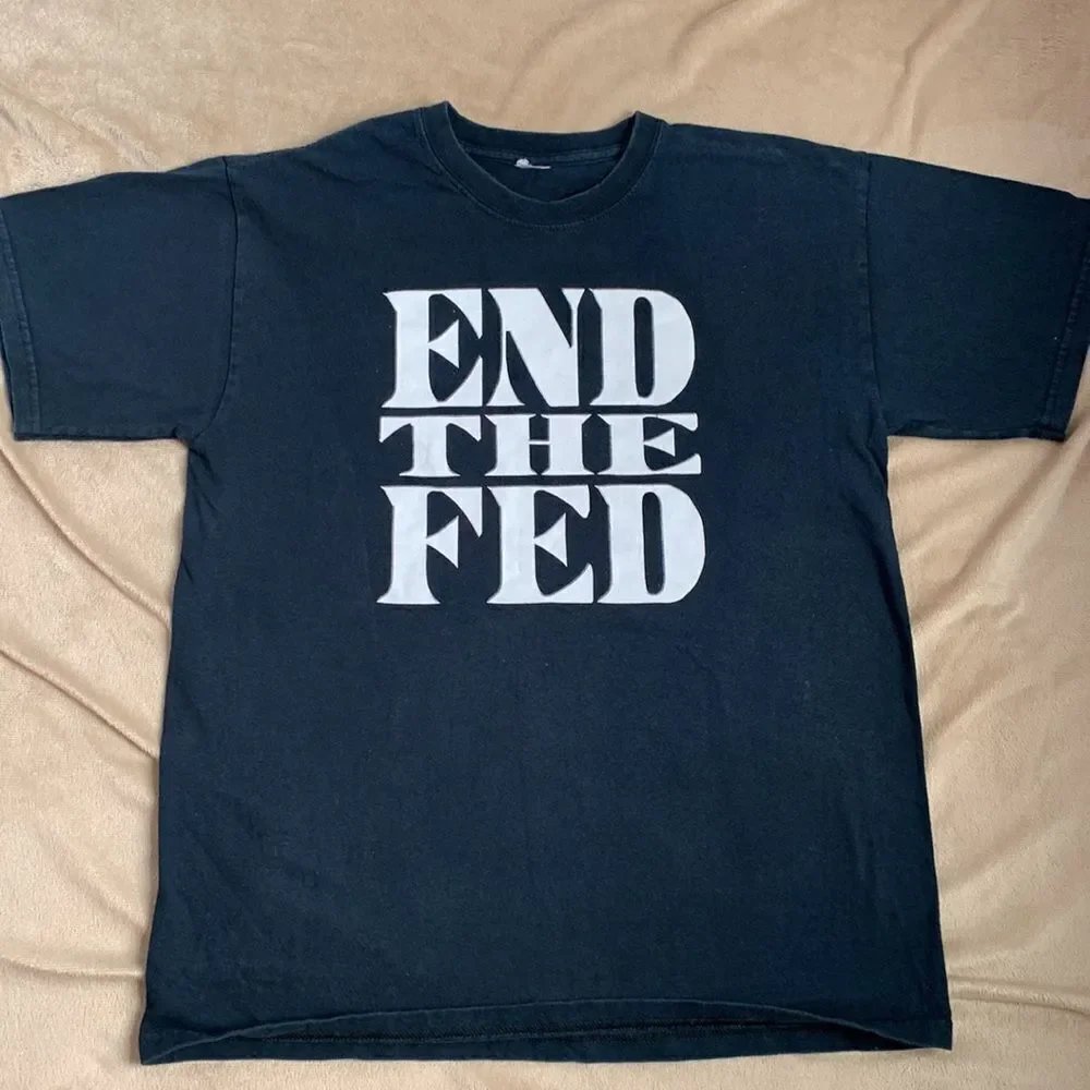 “Gold is Money” Freedom Graphic T-shirt M Black